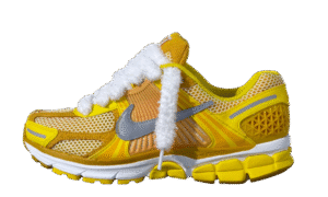 Nike Vomero 5 Yellow Custom Fluffy Laces