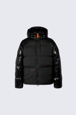 Alternative view of Doudoune mixte à capuche bi-matière Azael Bright