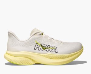 Femme Mach 6 - Blanc / neon hoka citrus