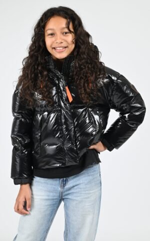 Doudoune à capuche Little Lili Bright noir