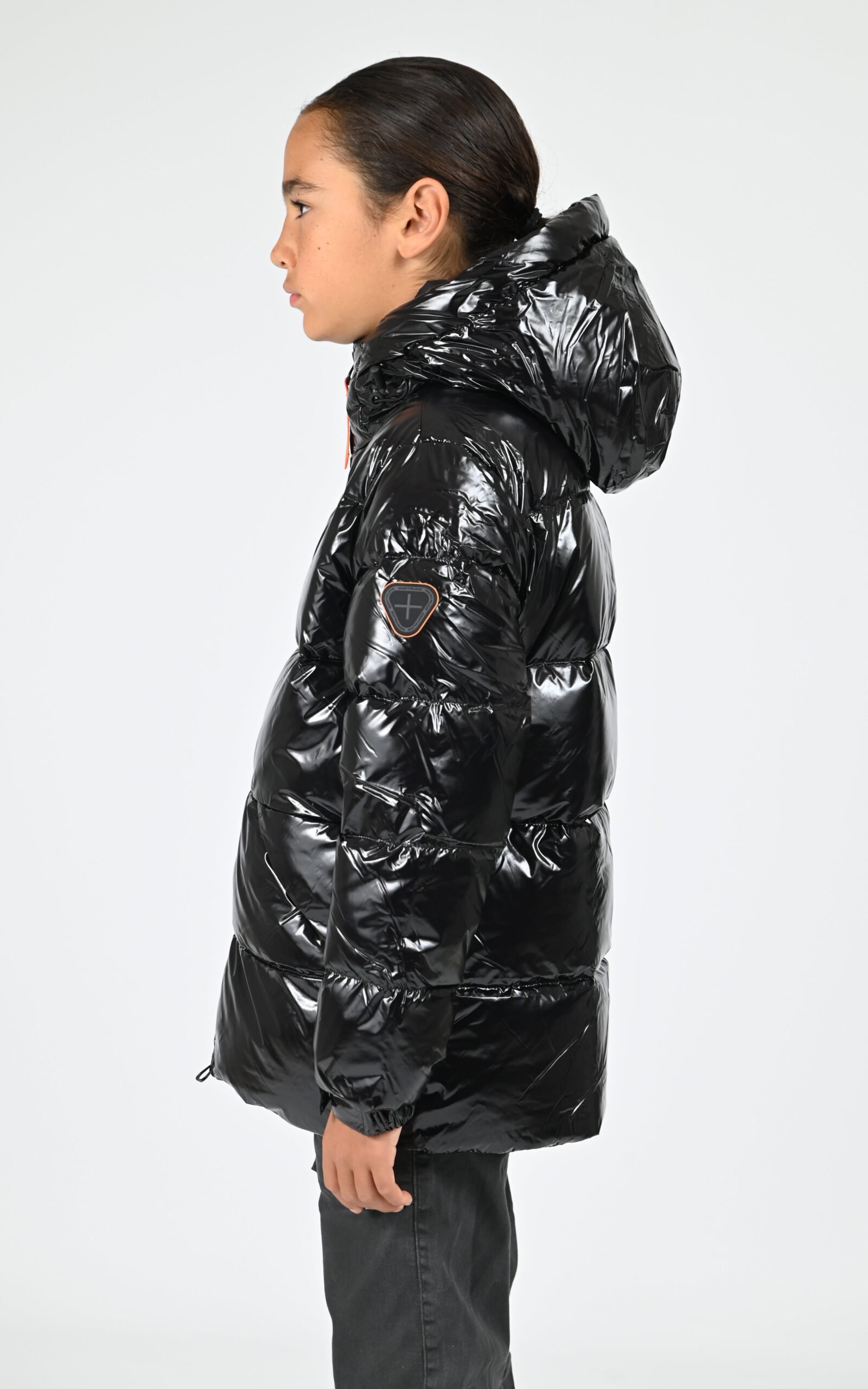 Doudoune brillante Little Vianney Bright noir – Image 3