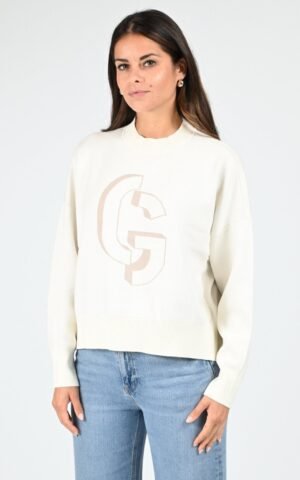 Pull maille Natalia blanc