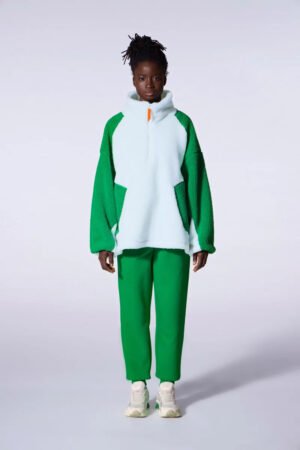 Sweatshirt oversize polaire bicolore Akemi