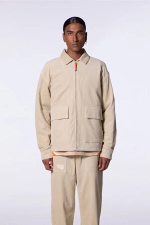 Veste chemise mixte en velours côtelé Aston