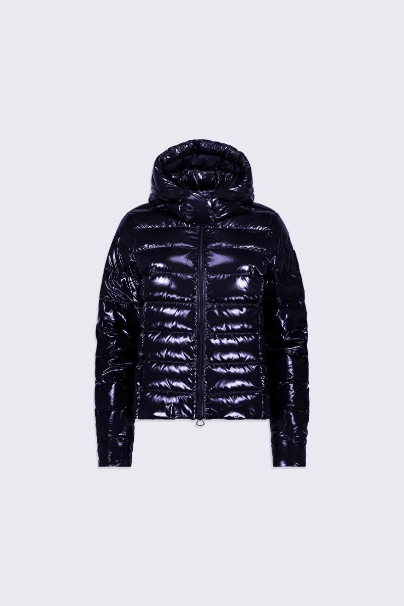 Doudoune courte ajustée matelassée France Bright Dark Night – Image 2