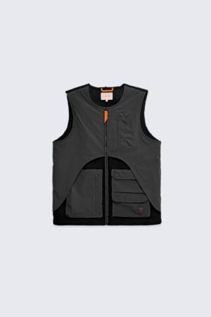 Alternative view of Veste bicolore sans manches en polaire Sakae