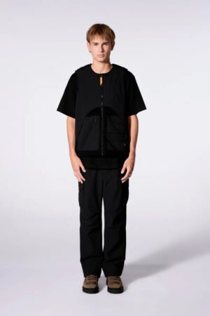 Veste bicolore sans manches en polaire Sakae