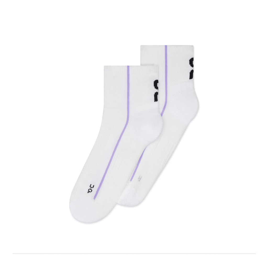 On Running Court Sock Mid blanc Bloom