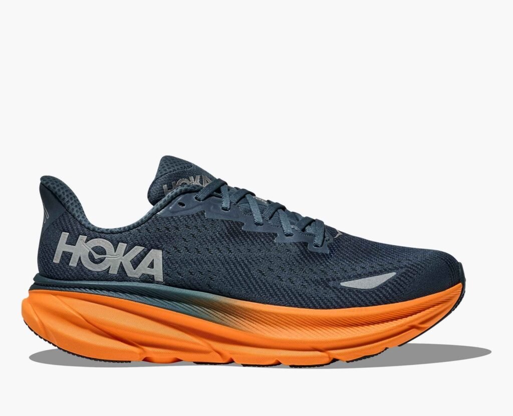Homme Clifton 9 GTX - stormy skies / Orange zest