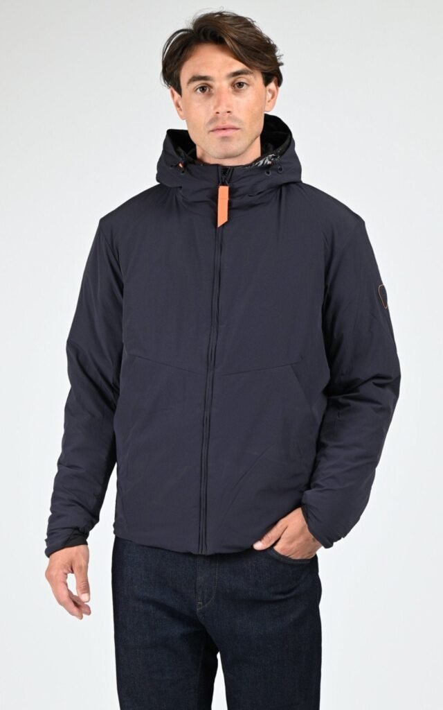 Parka courte Elzear bleu nuit