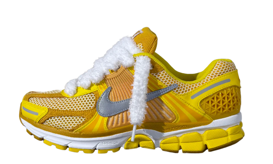 Nike Vomero 5 Yellow Custom Fluffy Laces