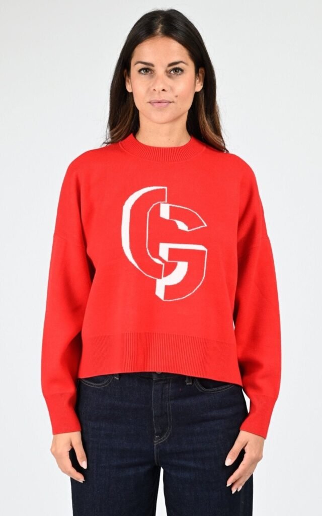 Pull maille Natalia rouge