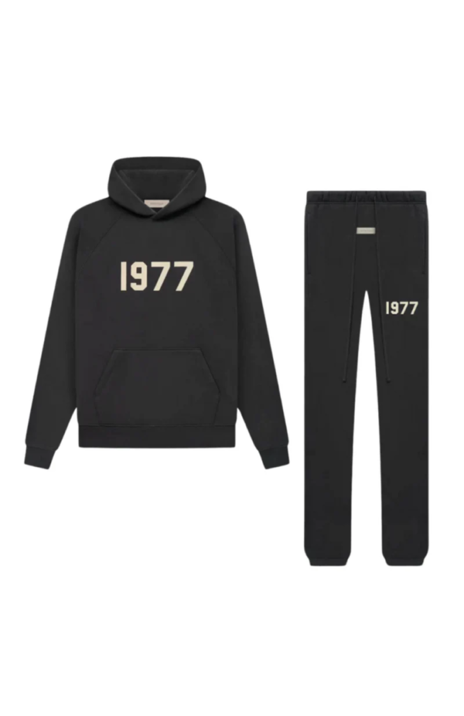Fear of God ESSENTIALS 1977 Iron Black Full Set