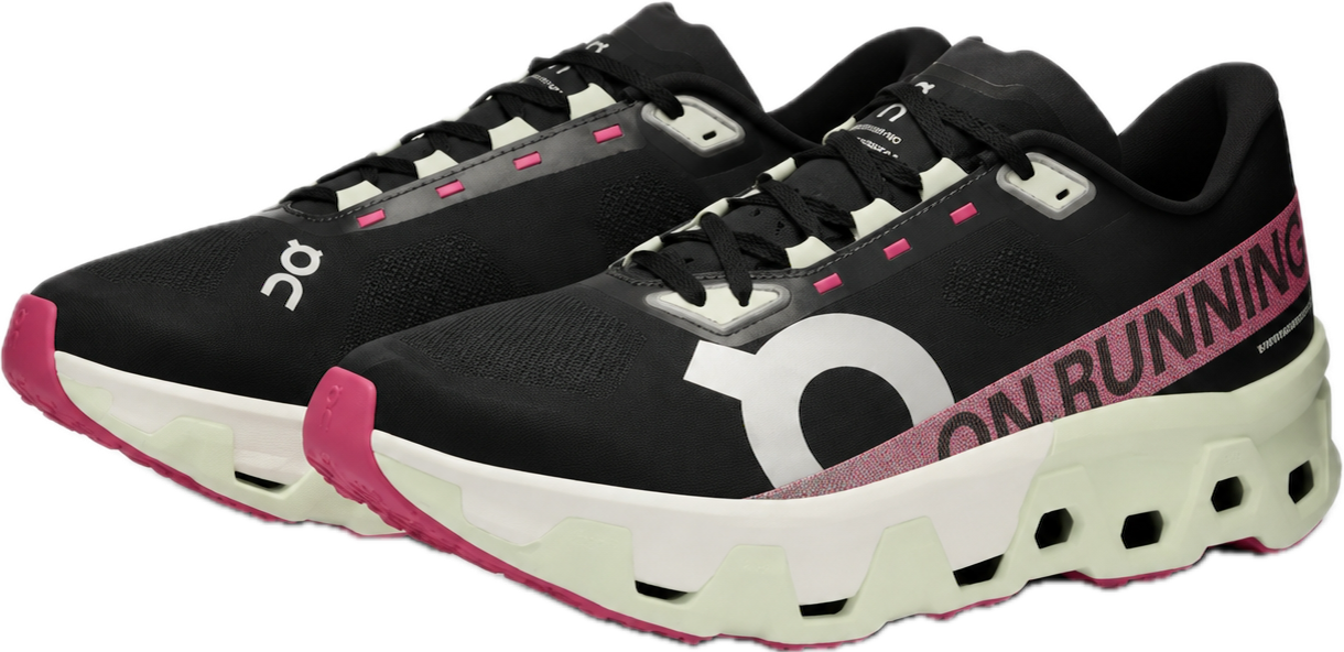 Paire de chaussures ON noires et roses